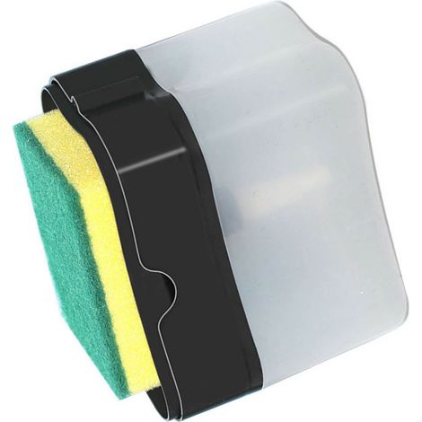 Distributeur de liquide vaisselle, dispositif de distribution automatique, éponge à récurer, brosse à vaisselle, noir (1/5)