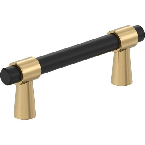 Poignée d'armoire Noir mat/Bronze Champagne (1/5)