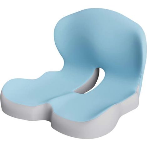Coussins d'assise intégrés en mousse à mémoire de forme en L, faciles à nettoyer, pour la maison ou le bureau. (1/5)