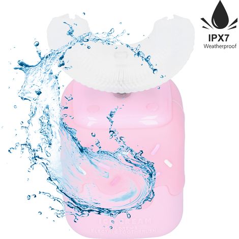 Ultraschall-Elektrozahnbürste in U-Form, wasserdicht, smarte Elektrozahnbürste mit USB-Ladefunktion für Kinder (1/5)