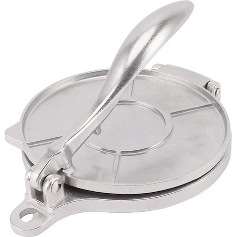 Dailygoods, Prensa para tortillas de 16 cm, Aleación de aluminio, Multifuncional, Duradera, Fácil de usar, Rodillo (1/5)