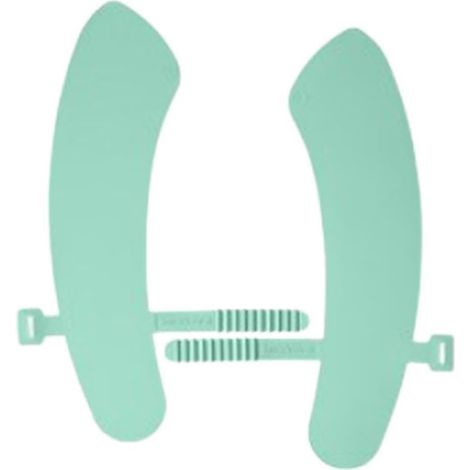 Waterproof silicone toilet seat cover, 10x38cm, non-slip (green) (1/5)