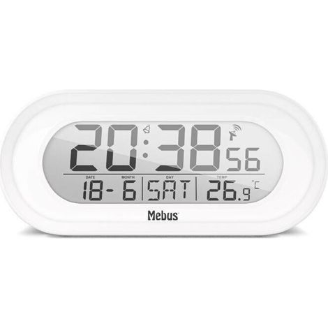 Mebus 25808 despertador Reloj despertador digital Blanco (1/4)