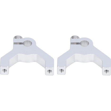 2-teilige Aluminium-Montagehalterung, 1 Seite mit 2 Stiften, M4-Gewinde, Roboterwellenhalterung, 1/4-Zoll-Zubehör, Teilenummer 3400-0032-0250 (1/5)