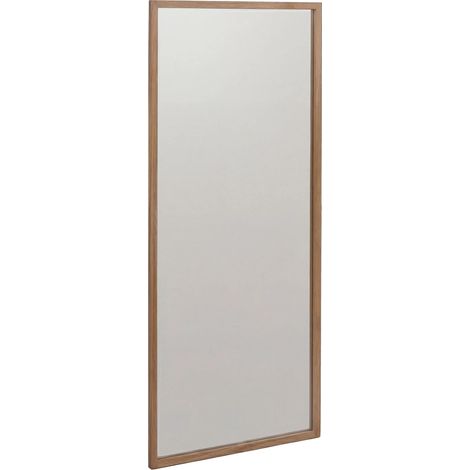 Miroir décoratif rectangulaire murale 120 x 50 x 2 cm cadre en bois naturel 040008799
