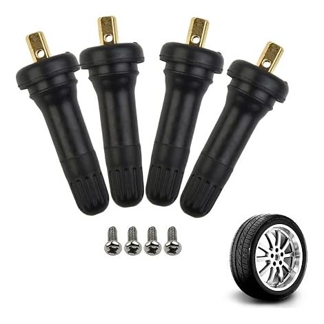 TPMS Tire Pressure Sensor Valves, Rubber and Metal Schrader Valve Stems, Valve for Car TPMS System, Replacement (1/5)