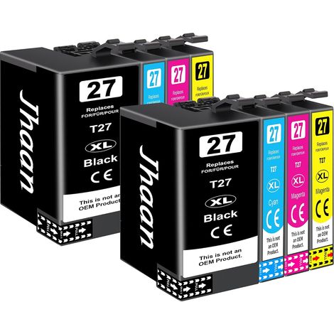 Cartouches d'encre 27 XL 27XL Compatibles avec Epson 27XL Multipack (1/5)