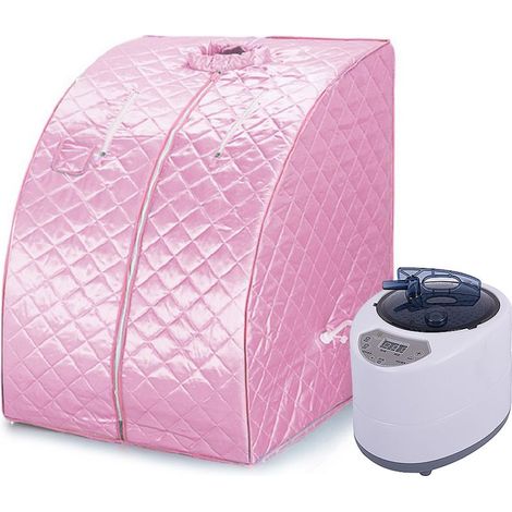 ® Boîte de sauna Sauna A Vapeur Portable Mobile Cabine de Sauna — La Désintoxication et la Perte de Poid —SPA/75 35 25cm Bleu