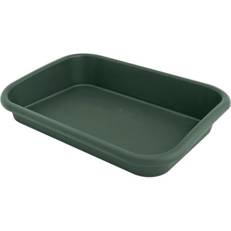 Bandeja de jardín 60 - Accesorios para interior y exterior, cultivo y cosecha - Ø 58,5 x H 11,0 cm - Verde/Verde hoja (1/4)