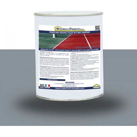 Peinture résine pour bitume enrobé - 36 Kg Gris - MATPRO