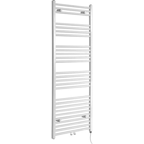 Milano Neva Electric - White Heated Towel Rail Radiator - 1600mm x 600mm (1/5)