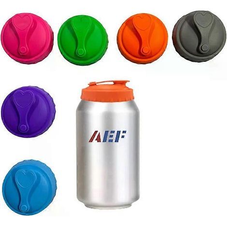Couvercle en silicone pour bocal à soda, accessoires pour boissons (bouteilles, verres, etc.), bouchon étanche et réutilisable. (1/3)