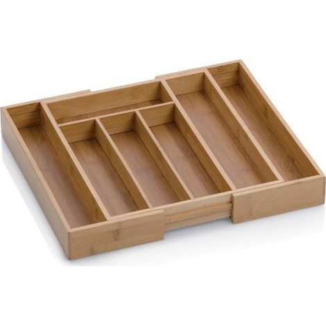Estante extensible para cubiertos de bambú - Kalma - Kela
