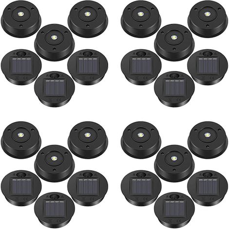Lot de 24 lampes solaires rechange haut 7 Lumens Solar lanterne pièces LED Solar Panel lanterne Lid lampes pour (1/5)