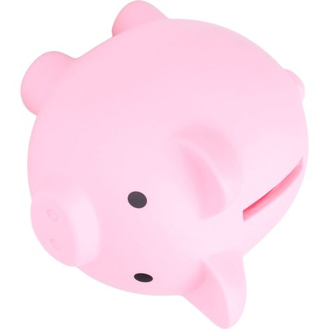 Tirelire cochon en vinyle robuste et durable, motif cochon, rose, cadeau idéal pour garçon ou fille (1/5)