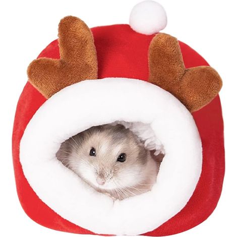 Lit pour hamster, mini maison douce et chaude pour hamster, nid de couchage (1/5)