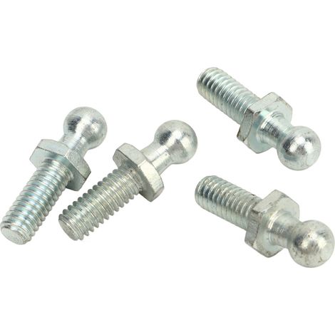 Lot de 4 goujons à rotule 10mm, filetage 5/16-18, dureté élevée, stables et robustes, avec rondelles, pour boîtes à outils, camping-cars, voitures, 1/2 pouce (1/5)