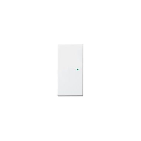 Enjoliveur 1/2 touche D/G 1 led sans symbole blanc studio SR-2-84 (BJE518188) pour actionneur 4 touches LINEAR ABB 6220-0-0154