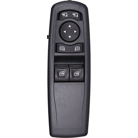 Interrupteur de lève-vitre 809610009R pour lève-vitres électriques, compatible avec Renault Megane 2008, commande la montée et la descente des vitres électriques, facile à utiliser.