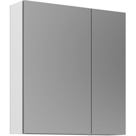 Mobile da bagno con specchio "Purus Desna 60" - 60 x 16 x 66 cm - Bianco (1/3)