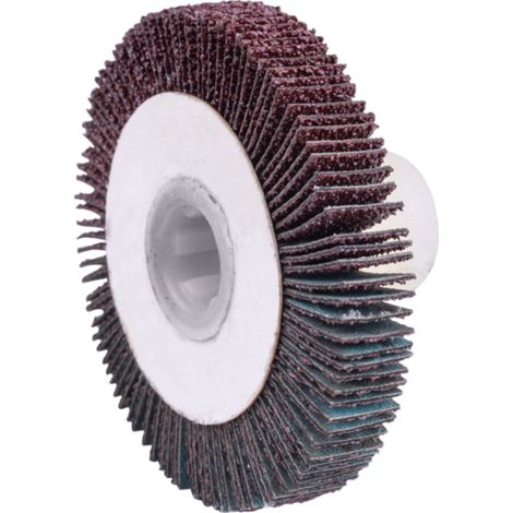 Scheppach Brosse de contact à lamelles abrasives - Ø 60 mm - Longueur 10 mm - Compatible avec la surfaceuse multi-usage MRS500