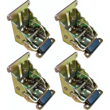 Charnières pliantes à 90° pour pieds de table escamotables, système de verrouillage automatique pour extensions de table et chaises, 4 pièces. (1/5)