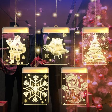Guirlande Lumineuse Étoile - USB Alimentée - Décoration Intérieure Noël Fêtes - Acrylique - 1 Pièce (1/5)