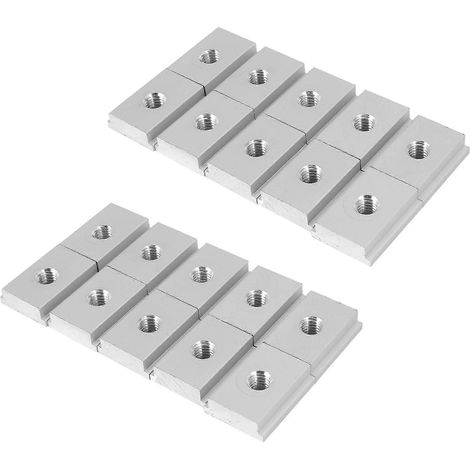 M8 T-Track Slider Gleitmutter Aluminiumlegierung T-Nutenstein für Holzbearbeitungswerkzeugvorrichtungen Schraubenschlitzbefestigung (1/5)