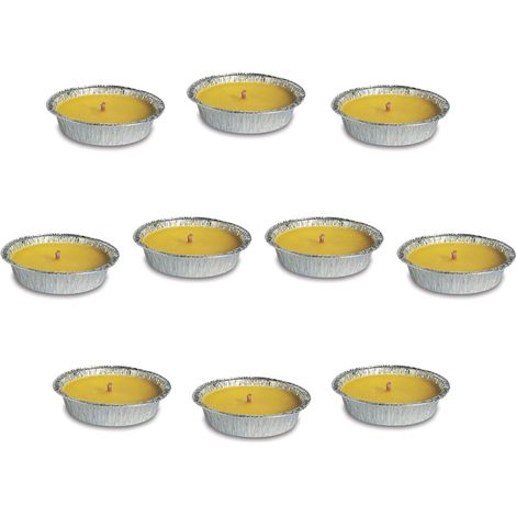 Candela alla Citronella Profumata per Giardino Antizanzare Verdelook - Formato: 14 cm (1/2)