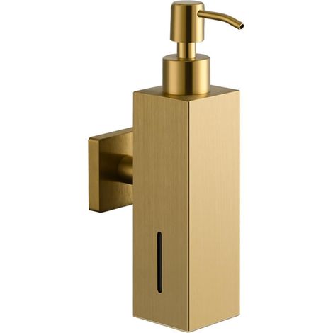 Seifenspender, 280 ml/9,47 oz nachfüllbarer Duschseifenspender, Wandmontage, Edelstahl, mit Pumpe, geeignet für Bad und Küche, Chrom.