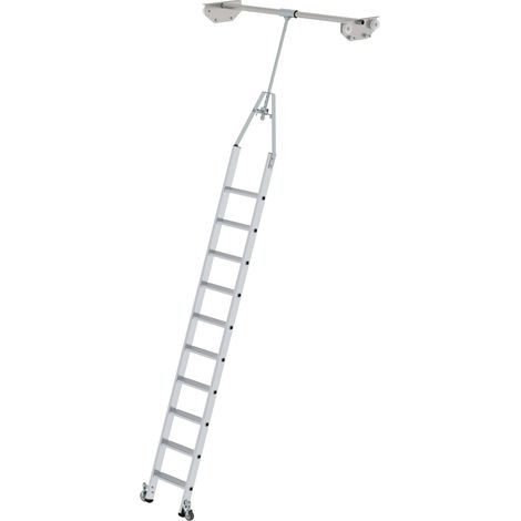 Günzburger Steigtechnik Echelle de rayonnage à marches pivotante pour rayonnage double 10 marches - 044510 (1/3)