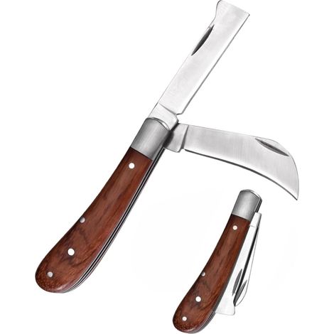 Serpette Grafting Knife Double Edge Folding Grafting Knife (1/5)