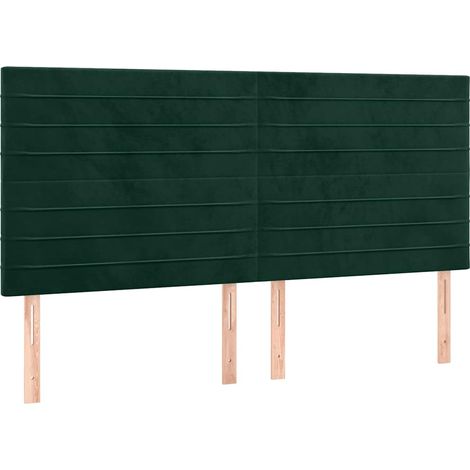 Maison Exclusive - Testiera Verde Scuro 160x5x118/128 cm Velluto