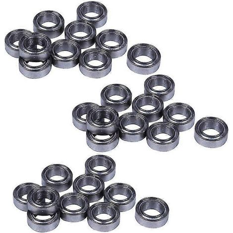 30 Stück Miniatur-Kugellager mit abgeschirmtem Metall, Größe 13, Modell: Mr74-zz, 4 x 7 x 2,5 mm (1/5)