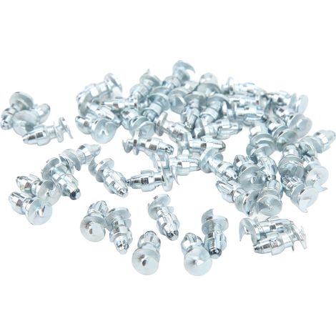 50 Reifeneinsätze aus Wolframkarbid, Antirutschschrauben für Lader, Bagger, Traktoren, Gabelstapler, Motorräder, Geländefahrzeuge. (1/5)