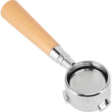 Porte-filtre à café sans fond, 3 ailettes, filtre à pores ultrafins, ergonomique, porte-filtre sans fond amovible pour cafés (1/5)