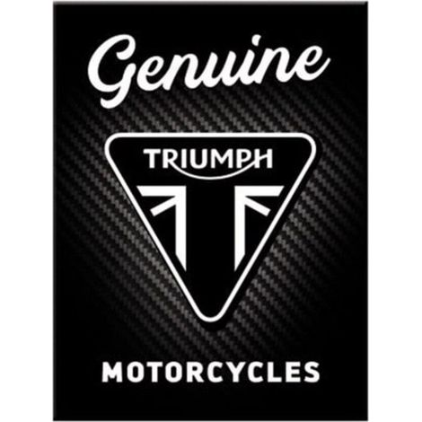 Magnet - Aimant - Vintage - 6x8cm - Moto Triumph - Logo - Design rétro - Idée cadeau