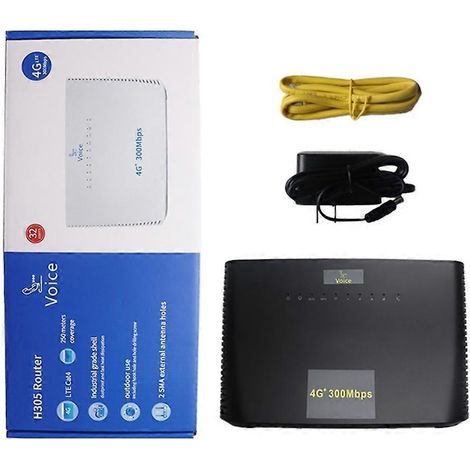 4G LTE Router, WLAN-Anschluss mit SIM-Kartensteckplatz, 4 RJ45-Anschlüsse, EU-Stecker, Hochgeschwindigkeits-WLAN-Modem für Zuhause und Büro.