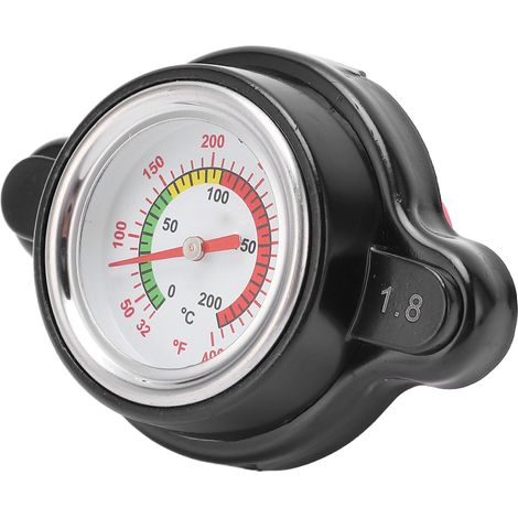 Hochdruck-Kühlerdeckel 1,8 bar mit Temperaturanzeige, hohe Genauigkeit, kompatibler Ersatz für CR250R, Thermomanometer, Autoteil 1638630001 (1/5)
