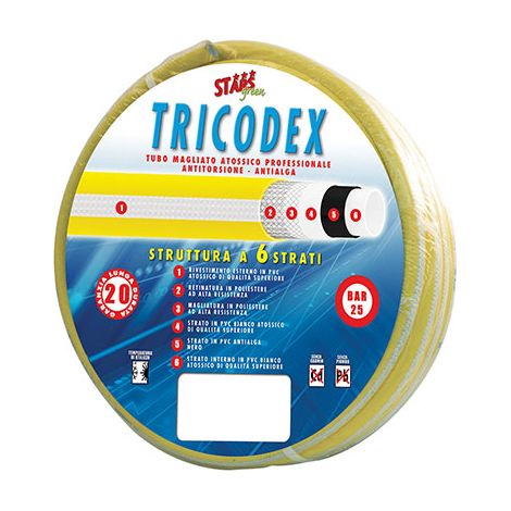 TUBO IRRIGAZIONE MAGLIATO TRICODEX STARS  MM 30 11/4 MT 25