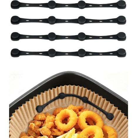 Airfryer Silicone Greaseproof Paper Magnets for Food Cover Baking Paper for Ninja, Philips, Cosori 4 Pack (1/5)