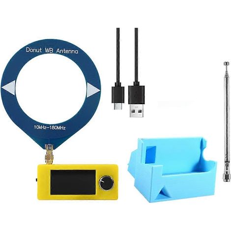 Kit récepteur radio SI4732 + antenne + support 10-180 MHz, écran 1,9 pouce. Mini radio ondes courtes SI4732 FM/AM/LSB/USB. (1/5)