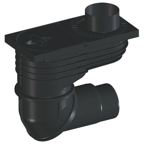 HL600N Caniveau vertical pour eaux pluviales DN110/125 (entrée et sortie) (1/2)