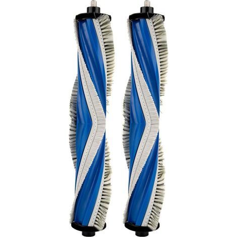 Brosse Compatible pour Aspirateurs Robots Poils en Nylon et Caoutchouc pour Sol Dur et Moquette Lot de 2 (1/4)