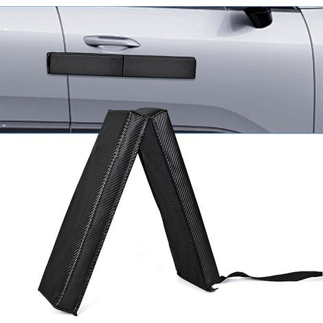 Magnetic Car Door Frame Protector 80cm Carbon Fiber Vinyl Soft Removable Car Door Frame Protector Protector Door Frame Protector Bumper Bumper Protector Black