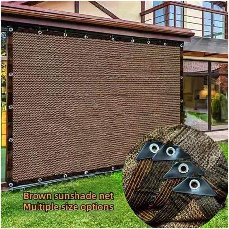 Sonnensegel, Sonnenschutznetz für den Außenbereich, Gartensonnenschutz, 3 x 5 m, 80 % UV-Schutz, für Pergolen, Balkone, Pflanzen, Gewächshäuser (1/5)