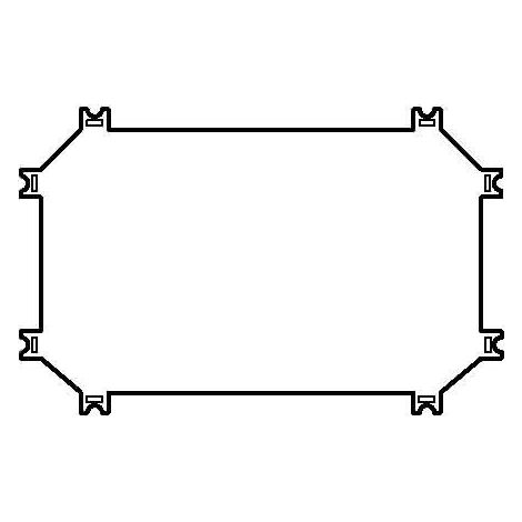 Platine de montage,matière isolante,pour coffrets CI43 000088454 EATON IM4 CI43 (1/3)
