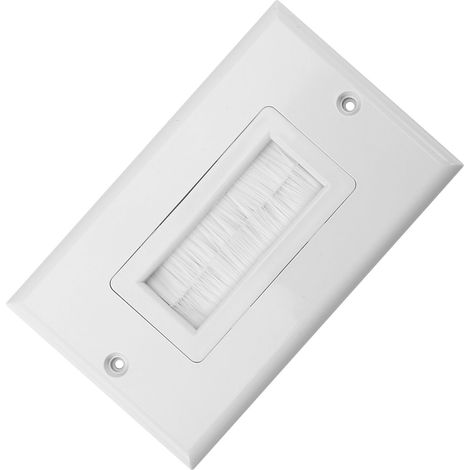 Plaque murale de protection anti-poussière en plastique pour câbles, cache-prise, panneau multimédia neuf n° 1 (1/5)