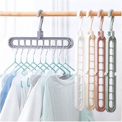 15 pcs Hanger Magical,Premium quality Hanger Foldable,Multi-Functions Hanger Space-saving,for The Storage and The Drying Clothes (1/5)