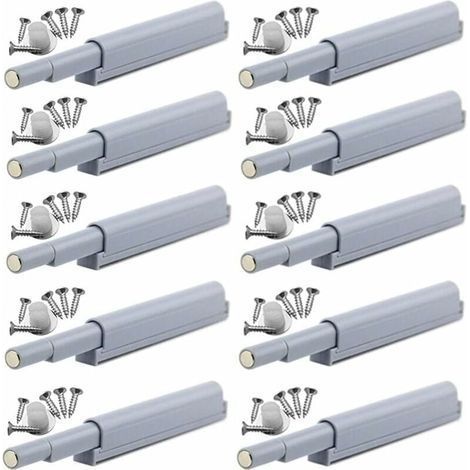 Appuyez pour ouvrir magnétique loquets Fermetures magnétiques push-open ouvre et ferme la porte avec une simple pression (10 pièces)